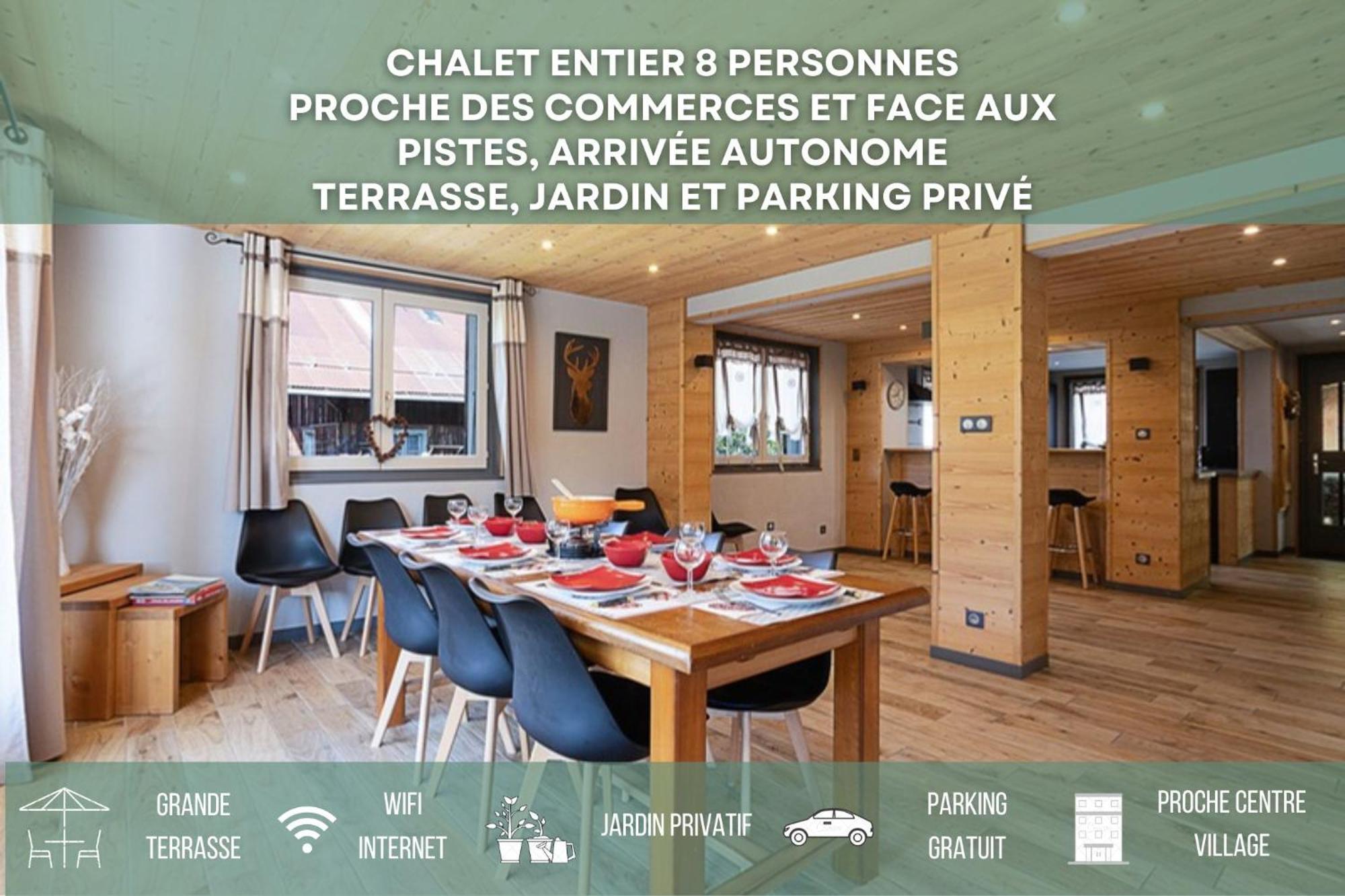 Chalet Les 4 Saisons - Ski, Parking Et Jardin Abondance エクステリア 写真